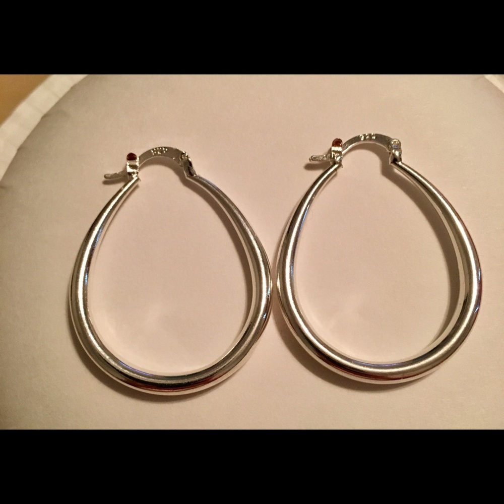 White gold filled over sterling silver earrings